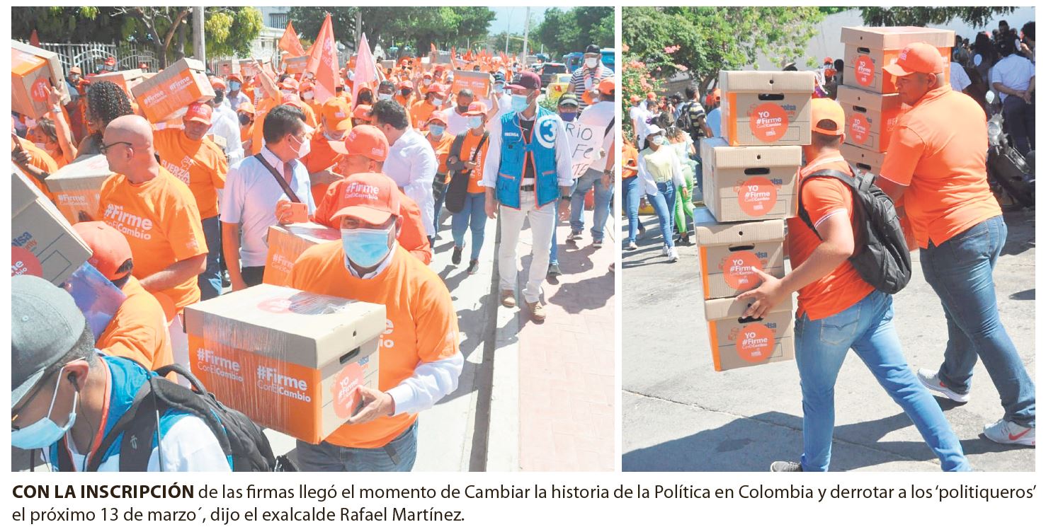 Fuerza Ciudadana inscribió su lista al Senado con apoyo de 1’350.000 colombianos