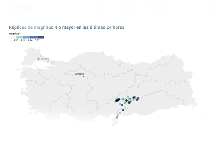 Los fallecidos por los terremotos de Turquía y Siria superan ya los 33.179 muertos